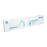 Brazo tipo gancho para ducha con cure falta acero inoxidale foset..